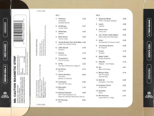 Various : Winter Chill 3 (30 True Chill Out Tracks) (2xCD, Comp)