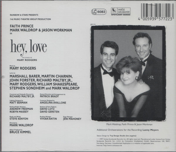 Various : Hey, Love - The Songs Of Mary Rodgers (CD, Album)