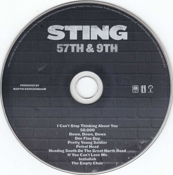 Sting : 57th & 9th  (CD, Album, 4 P)