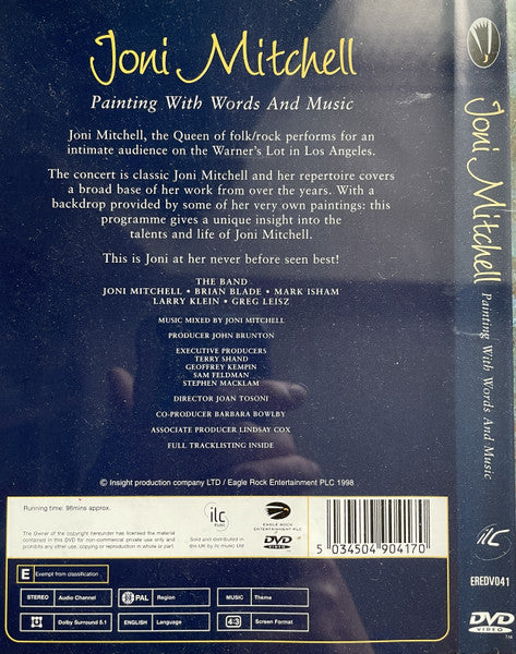 Joni Mitchell : Painting With Words And Music (DVD-V, Multichannel, PAL)