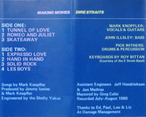 Dire Straits : Making Movies (Cass, Album, RE, Spe)