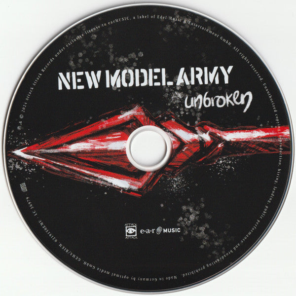 New Model Army : Unbroken (CD, Album, Med)