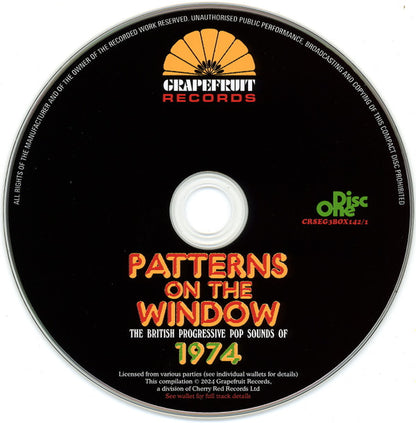 Various : Patterns On The Window (The British Progressive Pop Sounds Of 1974) (3xCD, Comp + Box)