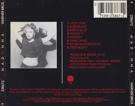 Madonna : Madonna (CD, Album, Tar)
