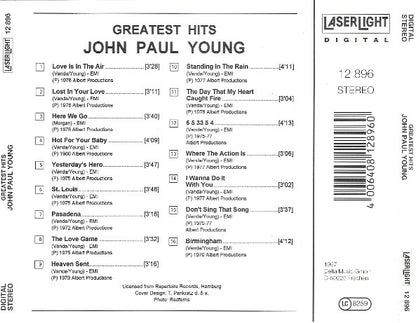 John Paul Young : Greatest Hits (CD, Comp)