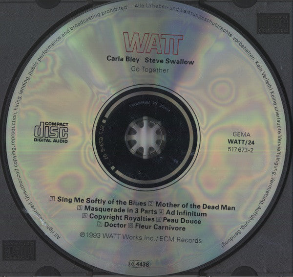Carla Bley / Steve Swallow : Go Together (CD, Album)