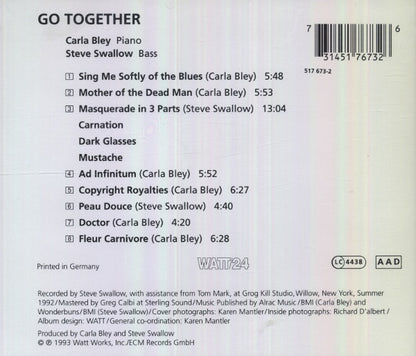 Carla Bley / Steve Swallow : Go Together (CD, Album)