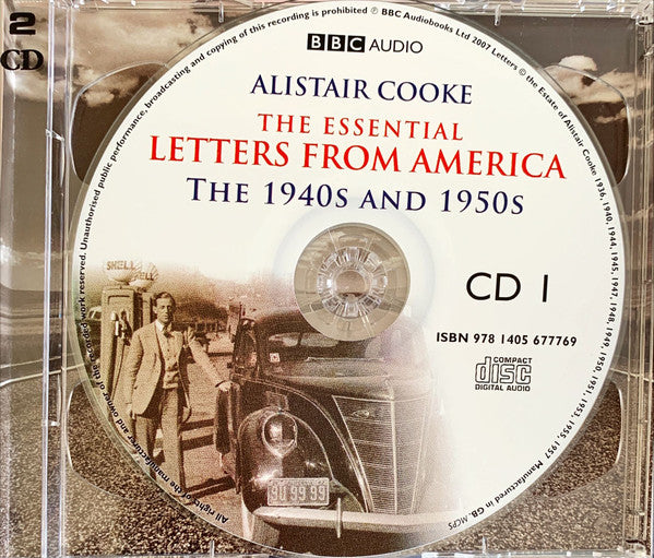 Alistair Cooke (2) Narrated By Matt Frei : The Essential Letters From America (The 1940s And 1950s) (2xCD)