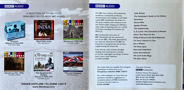 Alistair Cooke (2) Narrated By Matt Frei : The Essential Letters From America (The 1940s And 1950s) (2xCD)