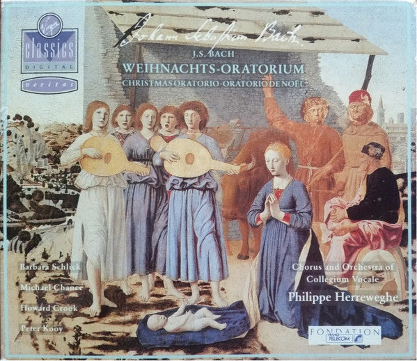 Johann Sebastian Bach - Barbara Schlick, Michael Chance, Howard Crook, Peter Kooij, Collegium Vocale, Philippe Herreweghe : Weihnachts-Oratorium = Christmas Oratorio = Oratorio De Noël (2xCD)