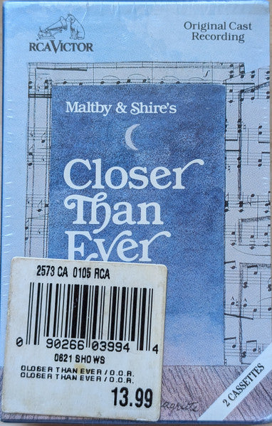Richard Maltby Jr. & David Shire : Closer Than Ever - Original Cast Recording (2xCass, Album)