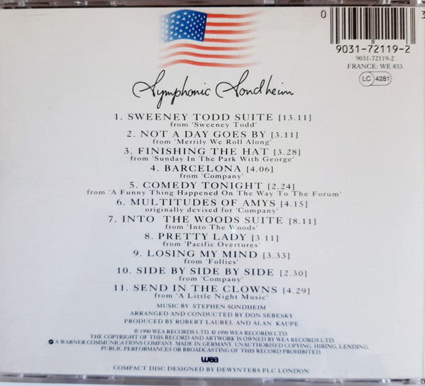 London Symphony Orchestra, Don Sebesky : Symphonic Sondheim (CD, Album)