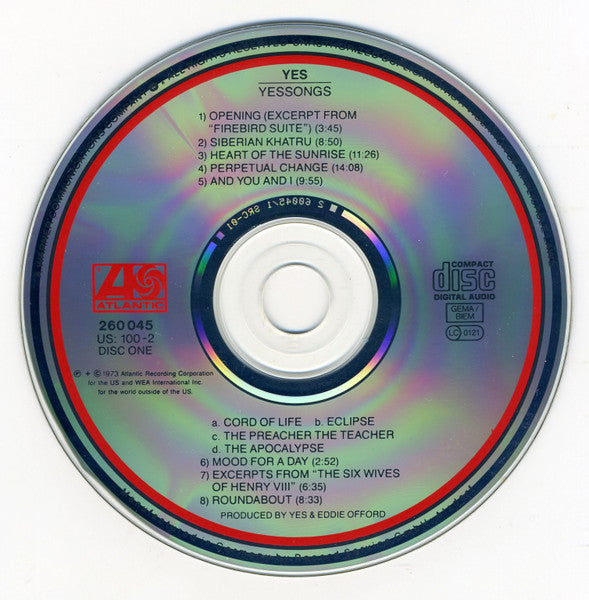 Yes : Yessongs (2xCD, Album, RE)