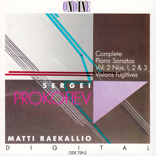 Sergei Prokofiev, Matti Raekallio : Complete Piano Sonatas Vol. 2 Nos. 1, 2 & 3 / Visions Fugitives (CD, Album)