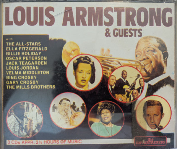 Louis Armstrong, Ella Fitzgerald : Louis Armstrong & Guests The Entertainers (3xCD, Comp, Enh)