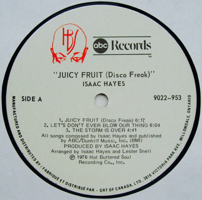 Isaac Hayes : Juicy Fruit (Disco Freak) (LP, Album, Gat)