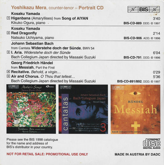 Yoshikazu Mera : Portrait CD (CD, EP, Promo)