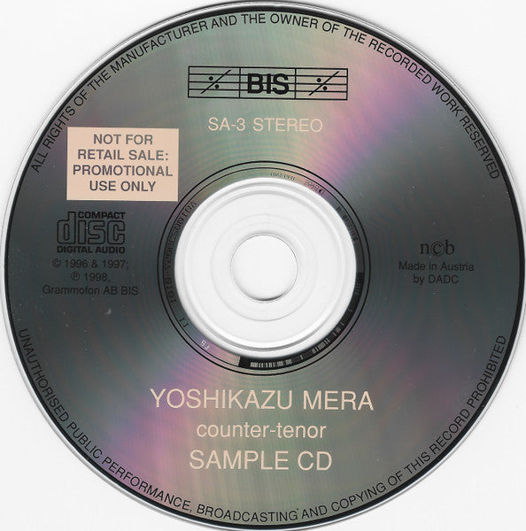 Yoshikazu Mera : Portrait CD (CD, EP, Promo)