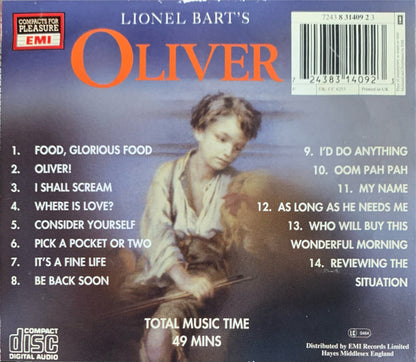 Lionel Bart With Jon Pertwee, Jim Dale, Nicolette Roeg : Oliver (CD, Album)