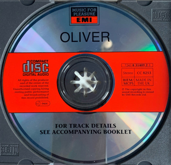 Lionel Bart With Jon Pertwee, Jim Dale, Nicolette Roeg : Oliver (CD, Album)