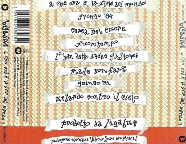 Luciano Ligabue : A Che Ora È La Fine Del Mondo? (CD, Album, RE, RM, RP)