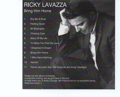 Ricky Lavazza : Bring Him Home (CD, Album)