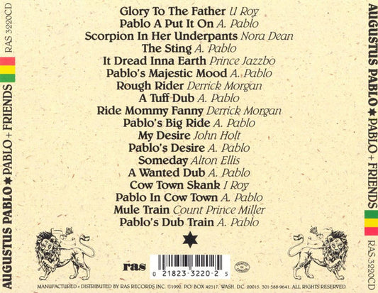 Augustus Pablo : Pablo & Friends (CD, Comp)