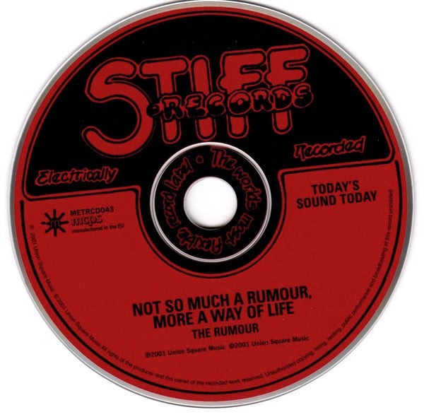 The Rumour : Not So Much A Rumour, More A Way Of Life (CD, Comp)