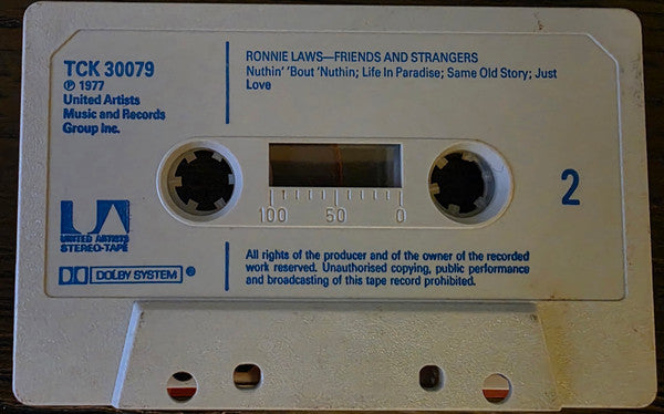 Ronnie Laws : Friends And Strangers (Cass, Album)