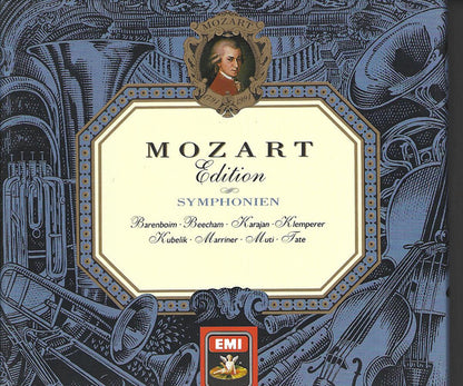 Wolfgang Amadeus Mozart, Daniel Barenboim, Sir Thomas Beecham, Herbert von Karajan, Otto Klemperer, Rafael Kubelik, Sir Neville Marriner, Riccardo Muti, Jeffrey Tate : Symphonien (4xCD, Comp)
