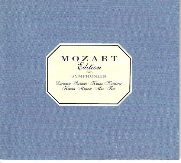 Wolfgang Amadeus Mozart, Daniel Barenboim, Sir Thomas Beecham, Herbert von Karajan, Otto Klemperer, Rafael Kubelik, Sir Neville Marriner, Riccardo Muti, Jeffrey Tate : Symphonien (4xCD, Comp)