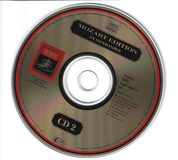 Wolfgang Amadeus Mozart, Daniel Barenboim, Sir Thomas Beecham, Herbert von Karajan, Otto Klemperer, Rafael Kubelik, Sir Neville Marriner, Riccardo Muti, Jeffrey Tate : Symphonien (4xCD, Comp)