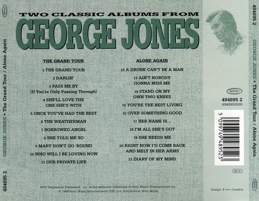 George Jones (2) : The Grand Tour / Alone Again (CD, Comp)