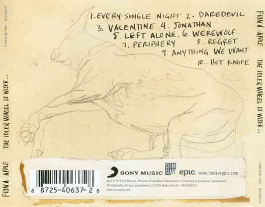 Fiona Apple : The Idler Wheel Is Wiser Than The Driver Of The Screw And Whipping Cords Will Serve You More Than Ropes Will Ever Do (CD, Album)