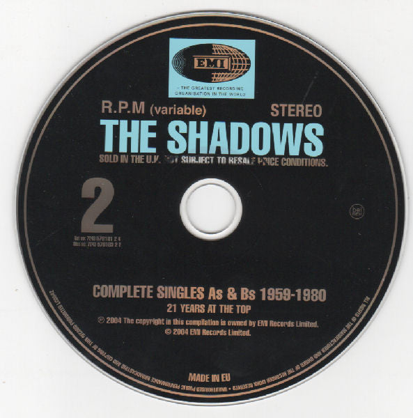 The Shadows : Complete Singles As & Bs 1959-1980 (4xCD, Comp, RM)