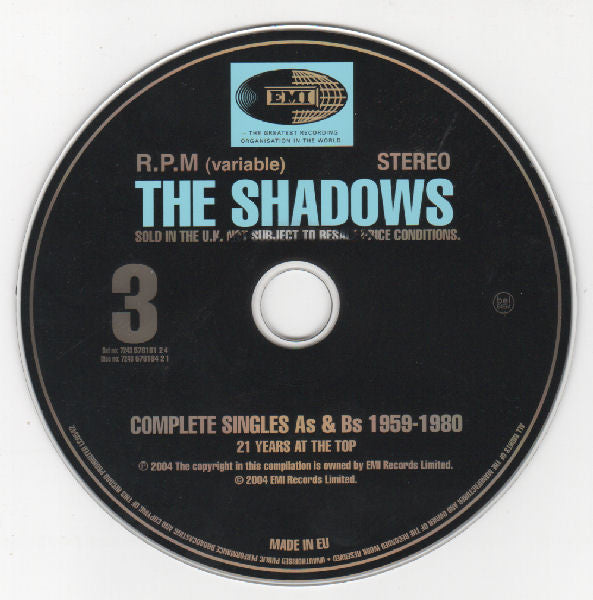 The Shadows : Complete Singles As & Bs 1959-1980 (4xCD, Comp, RM)