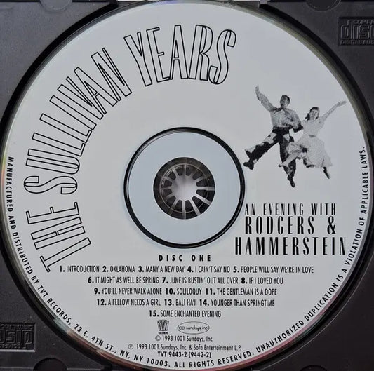 Various : The Sullivan Years - An Evening With Rodgers & Hammerstein (2xCD, Comp)