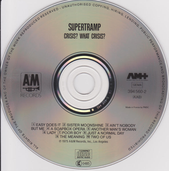 Supertramp : Crisis? What Crisis? (CD, Album, RE, PMD)