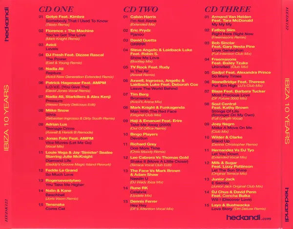 Various : Hed Kandi: Ibiza 10 Years (3xCD, Comp, Mixed)