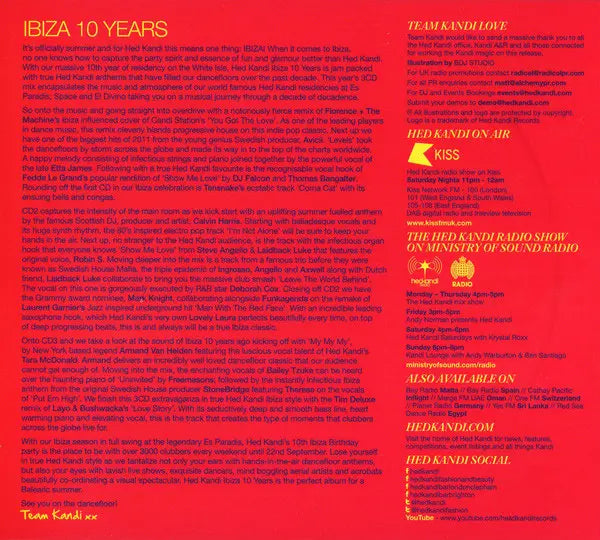 Various : Hed Kandi: Ibiza 10 Years (3xCD, Comp, Mixed)