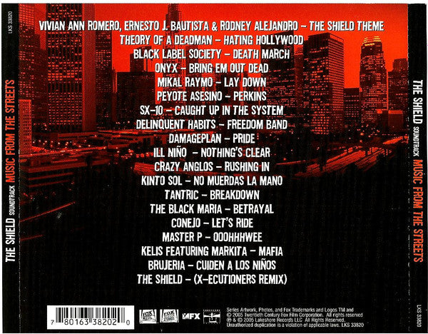 Various : The Shield (Soundtrack Music From The Streets) (CD, Comp)