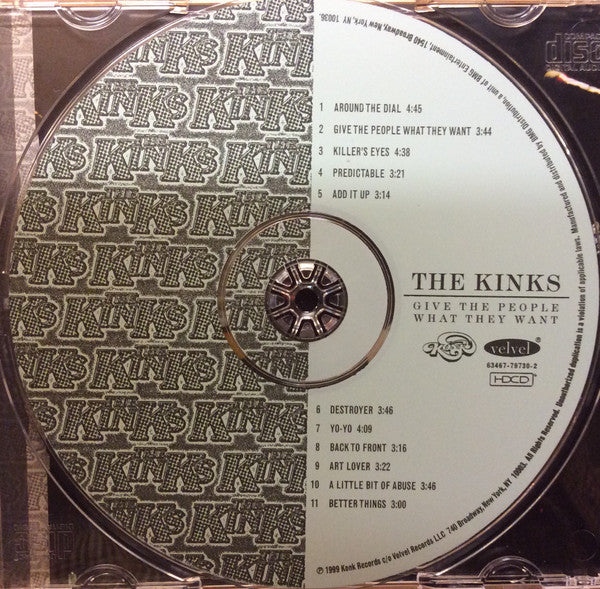 The Kinks : Give The People What They Want (HDCD, Album, RE, RM)