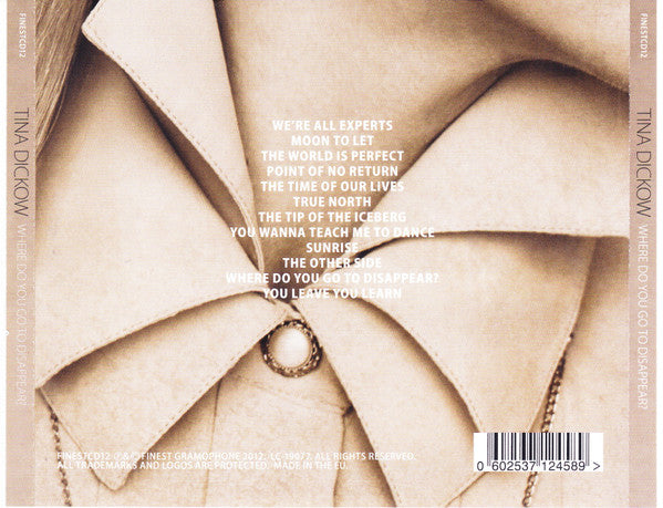 Tina Dickow : Where Do You Go To Disappear? (CD, Album)