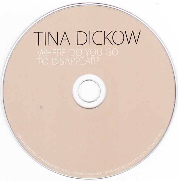 Tina Dickow : Where Do You Go To Disappear? (CD, Album)