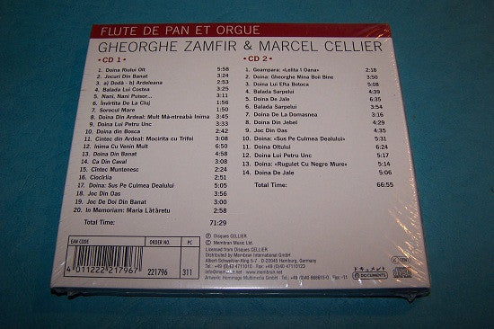 Gheorghe Zamfir & Marcel Cellier : Flute De Pan Et Orgue (2xCD, Comp)