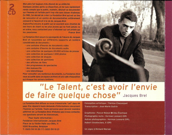Jacques Brel : Quand On N'A Que L'Amour (2xCD, Comp)