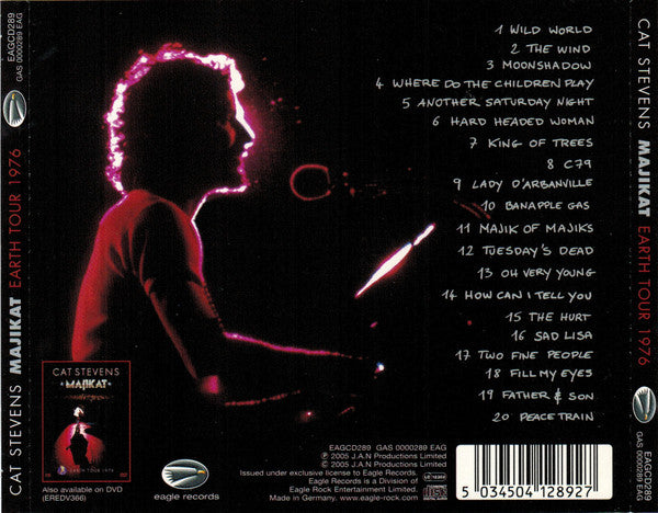 Cat Stevens : Majikat (Earth Tour 1976) (CD, Album)