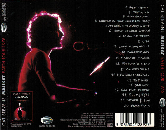 Cat Stevens : Majikat (Earth Tour 1976) (CD, Album)