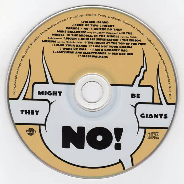 They Might Be Giants : No! (CD, Album, Enh)