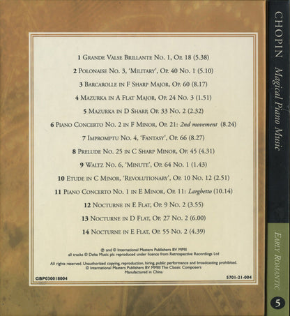 Frédéric Chopin : Magical Piano Music (CD, Comp, Har)